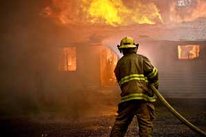 Sinistre incendie de la maison