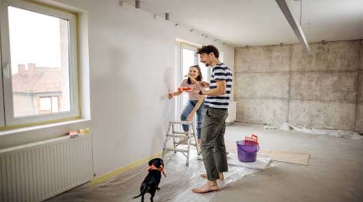 Entreprise rénovation peinture intérieure d’un appartement en Essonne 91